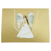 アフリカンアメリカン・エンジェル抱き枕 ラージペーパーバッグ (正面)