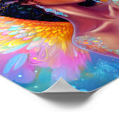 アフリカンアメリカン・エンジェル・レディ・ファンタジー・アート ポスター (角)