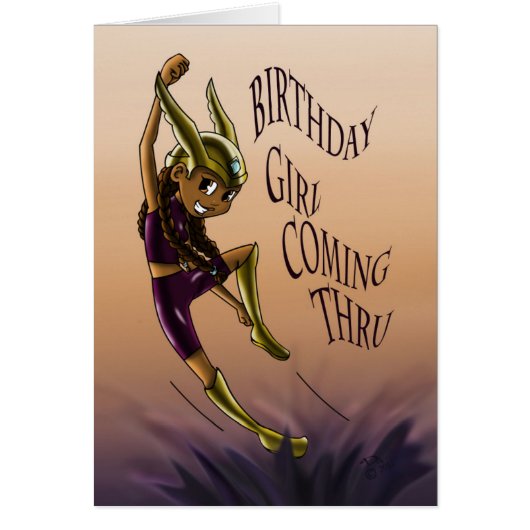 アフリカンアメリカン・ガール・スーパーヒーロー (正面)