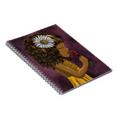 アフリカンアメリカン・ガール&バラ ノートブック (右側)