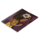 アフリカンアメリカン・ガール&バラ ノートブック (左側)