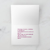 アフリカンアメリカン・ガール・パイレーツ誕生日 カード (内部)