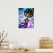 アフリカンアメリカン・ガール ポスター (キッチン)