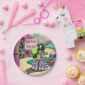 アフリカンアメリカン・フェアリー&アネモネス誕生日 ペーパープレート (パーティー)