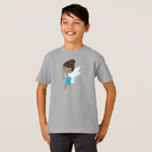 アフリカンアメリカン・フェアリー、魔法・フェアリー、フォレスト・フェアリー Tシャツ (正面フル)