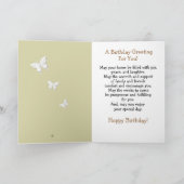 アフリカンアメリカン・レディーレオパード誕生日カード サンキューカード (内部)