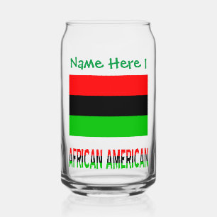 アフリカンアメリカンDiaspora グリーン パーソナライゼーション ガラス缶
