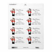 アフリカンアメリカンDivaハウスキーピングラベル ラベル (フルシート)