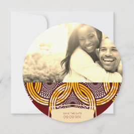 アフリカンアンカラキテンゲ日付を保存 セーブザデート