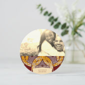 アフリカンアンカラキテンゲ日付を保存 セーブザデート (スタンド正面)