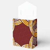 アフリカンアンカラキテンゲ金ゴールドフローラ フェイバーボックス (オープン)