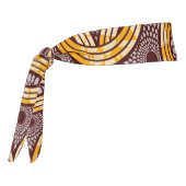 アフリカンアンカラキテンゲ金ゴールドヘッドバンド タイヘッドバンド (回転270)