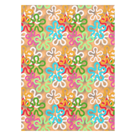 アフリカンアンカラパターンデザイン テーブルクロス (正面)