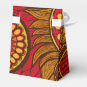 アフリカンアンカラレッドブラウン金ゴールドフローラ フェイバーボックス (裏面サイド)