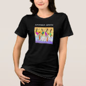 アフリカンアートの幸福表現 トライブレンドＴシャツ (正面)