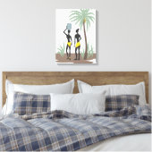 アフリカンアートキャンバス キャンバスプリント (インサイチュ (寝室))