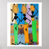 アフリカンアートココナッツ油販売員 ポスター (正面)