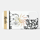 アフリカンアートシーン象の愛好家iPhone 12ケース Case-Mate iPhoneケース (裏面 (横))