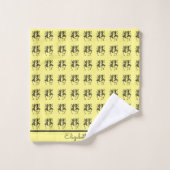 アフリカンアート、お祝いシルエットダンサー バスタオルセット (ウォッシュタオル)