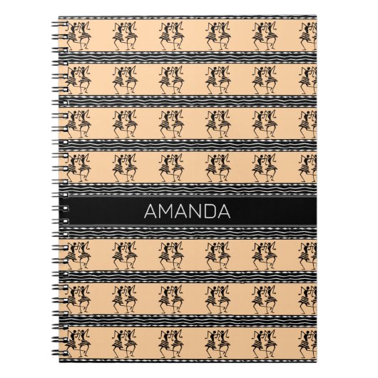 アフリカンアート、お祝い ノートブック (正面)