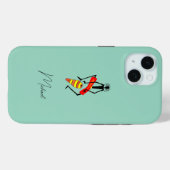 アフリカンアート、アフリカンドラミングのケースマット Case-Mate iPhoneケース (裏面 (横))