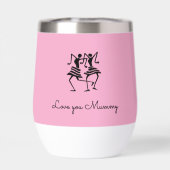 アフリカンアート、シルエットお祝いダンサーPink (背面)