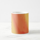 アフリカンアート、シルエットダンカラフルサ コーヒーマグカップ (中央)