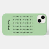 アフリカンアート、シルエット素晴らしダンサーのパターン Case-Mate iPhoneケース (裏面 (横))