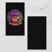 アフリカンウーマンアフロガールプライド 名刺 (正面/裏面)