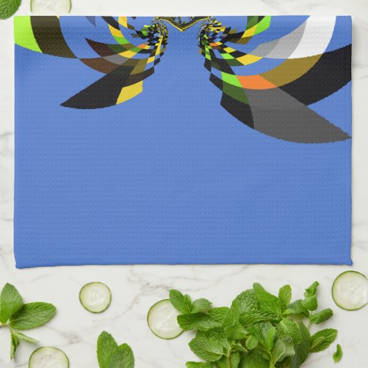 アフリカンウーマンベクトルデザインアートプリント キッチンタオル (折り畳み)