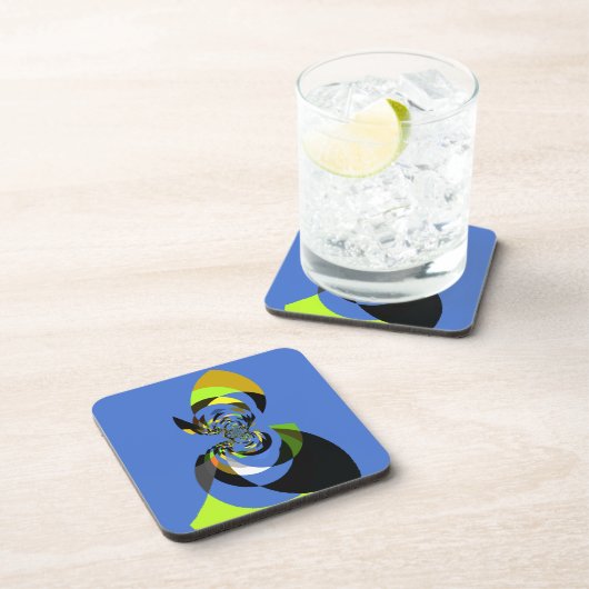 アフリカンウーマンベクトルデザインアートプリント コースター (右側)