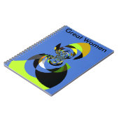 アフリカンウーマンベクトルデザインアートプリント ノートブック (左側)