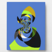 アフリカンウーマンベクトルデザインアートプリント フォトプラーク (正面)