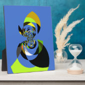 アフリカンウーマンベクトルデザインアートプリント フォトプラーク (側面)