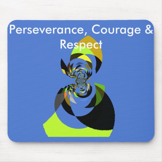 アフリカンウーマンベクトルデザインアートプリント マウスパッド (正面)