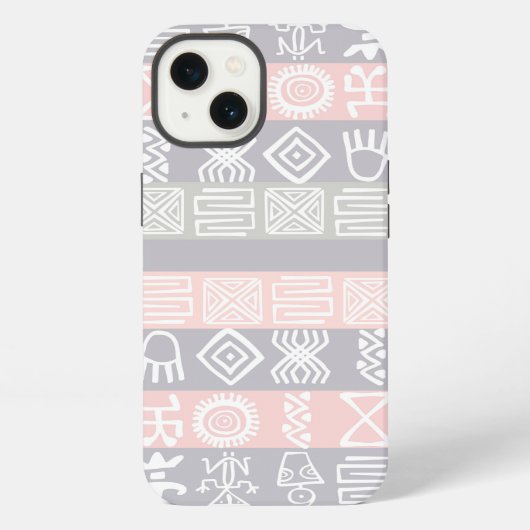 アフリカンエスニックデザイン iPhoneケース (裏面)