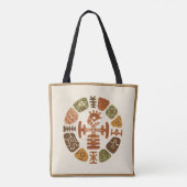 アフリカンエスニックモチーフ トートバッグ (裏面)