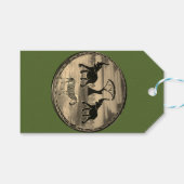 アフリカンエレファントアートプリント ギフトタグ (正面(横))