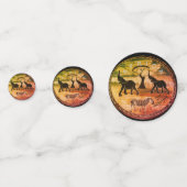 アフリカンエレファントアートプリント コンフェッティ (正面)