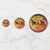 アフリカンエレファントアートプリント コンフェッティ (裏面)