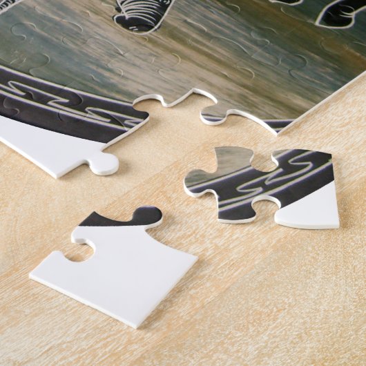 アフリカンエレファントアートプリント ジグソーパズル (側面)