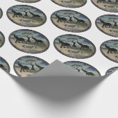 アフリカンエレファントアートプリント ラッピングペーパー (角)