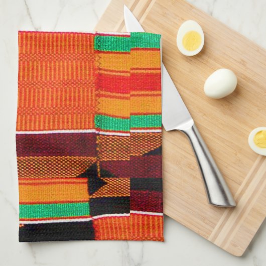 アフリカンカンテクロス キッチンタオル (四つ折り)