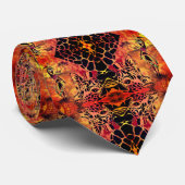 アフリカンガールとキリンモダンクのネクタイの友だち ネクタイ (ロール)