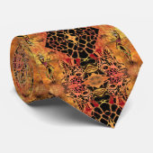 アフリカンガールとキリン – フレンズ – アートスケッチ ネクタイ (ロール)