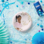 アフリカンガールベビーシャワー紙プレート ペーパーボウル (パーティー)