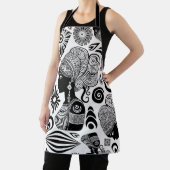 アフリカンガールポートレートトライバルタトゥー エプロン (インサイチュ)