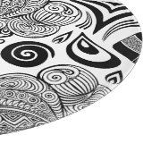 アフリカンガールポートレートトライバルタトゥー カッティングボード (角)