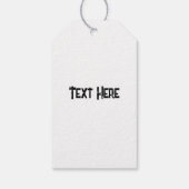 アフリカンガールポートレートトライバルタトゥー ギフトタグ (裏面)