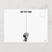 アフリカンガールポートレートトライバルタトゥー シーズンポストカード (裏面)